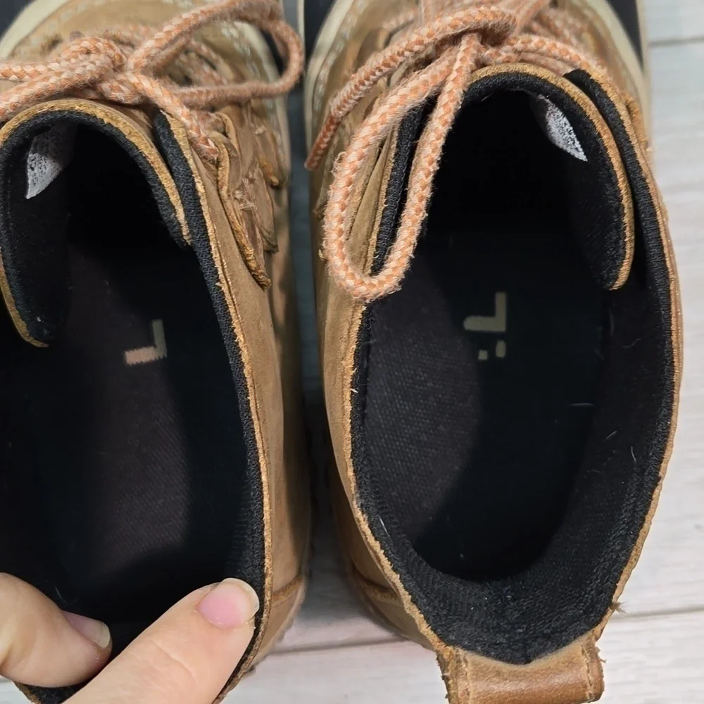 Sorel Women Out N About Rubber Leather Duck Boots shoes sz 9.5